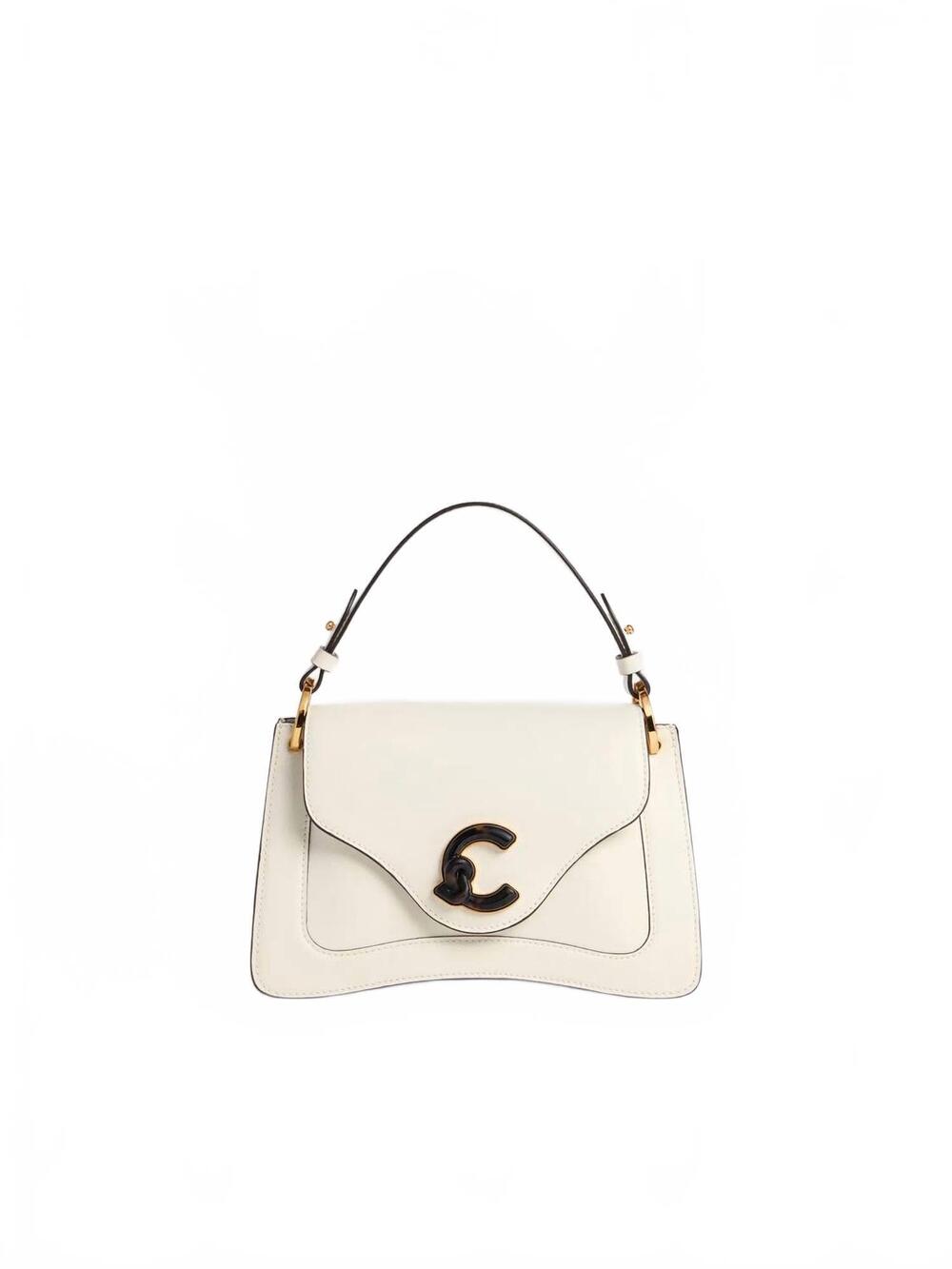 NEW COCCINELLE women's c-me shoulder bag in white